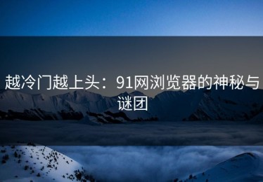 越冷门越上头：91网浏览器的神秘与谜团