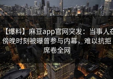 【爆料】麻豆app官网突发：当事人在傍晚时刻被曝曾参与内幕，难以抗拒席卷全网