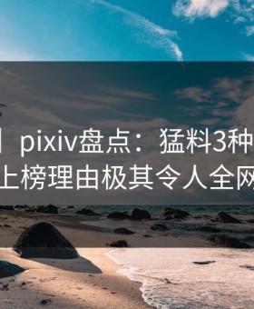 【震惊】pixiv盘点：猛料3种类型，神秘人上榜理由极其令人全网炸裂