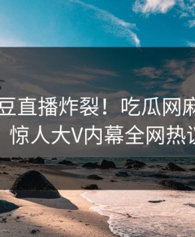刚刚麻豆直播炸裂！吃瓜网麻豆入口揭秘，惊人大V内幕全网热议不断